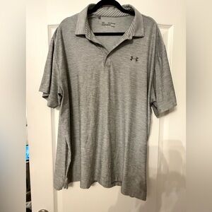 Under Armour Men's Light Gray Polo Shirt